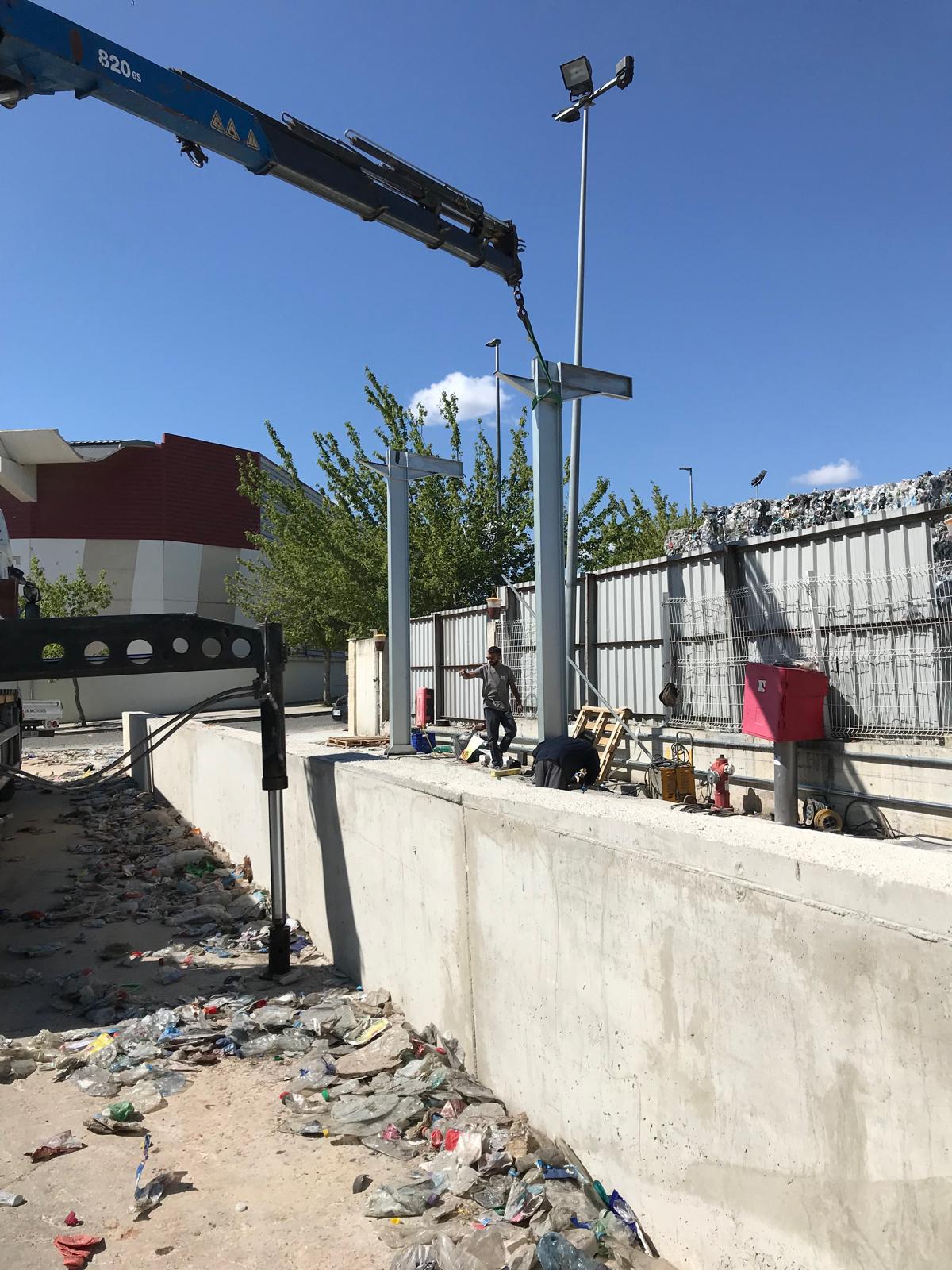 Estructuras auxiliares para planta de tratamiento