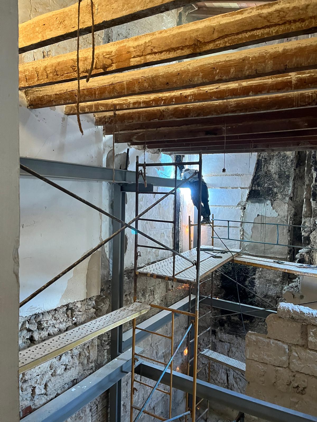 Refuerzo estructural integral en edificio histórico