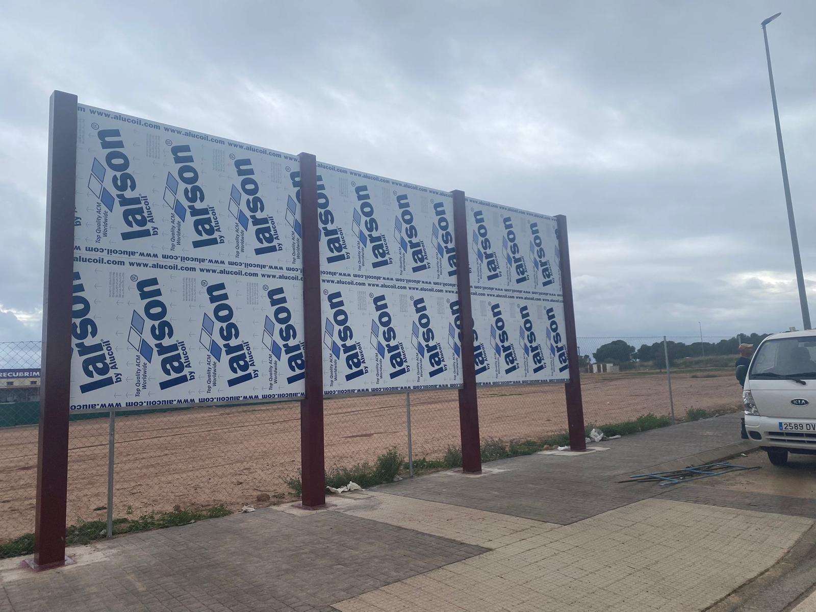 Estructura metálica para soporte publicitario de gran formato